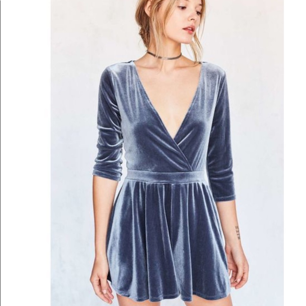 Urban Outfitters Velvet Romper